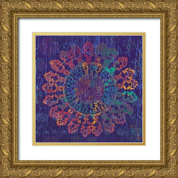 Ritter, Gina 26x26 Gold Ornate Wood Framed with Double Matting Museum Art Print Titled - Spiral Burst