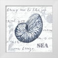 thumbnail image 1 of Ritter, Gina 26x26 White Modern Wood Framed Museum Art Print Titled - Indigo Shell II, 1 of 4