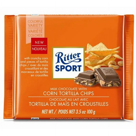 Ritter Sport 1831080 3.5 oz Colorful Varieties Chips & Chocolate - Case of 102