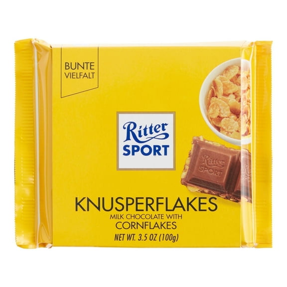 Ritter Sport Cornflakes Milk Chocolate Bar 3.5 oz 2 ea Pack of 3