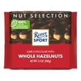thumbnail image 1 of Ritter Sport Dark Chocolate Candy Bar with Crunchy Whole Hazelnuts – Authentic German Chocolate, Wrapped, 3.5 oz, 1 of 10