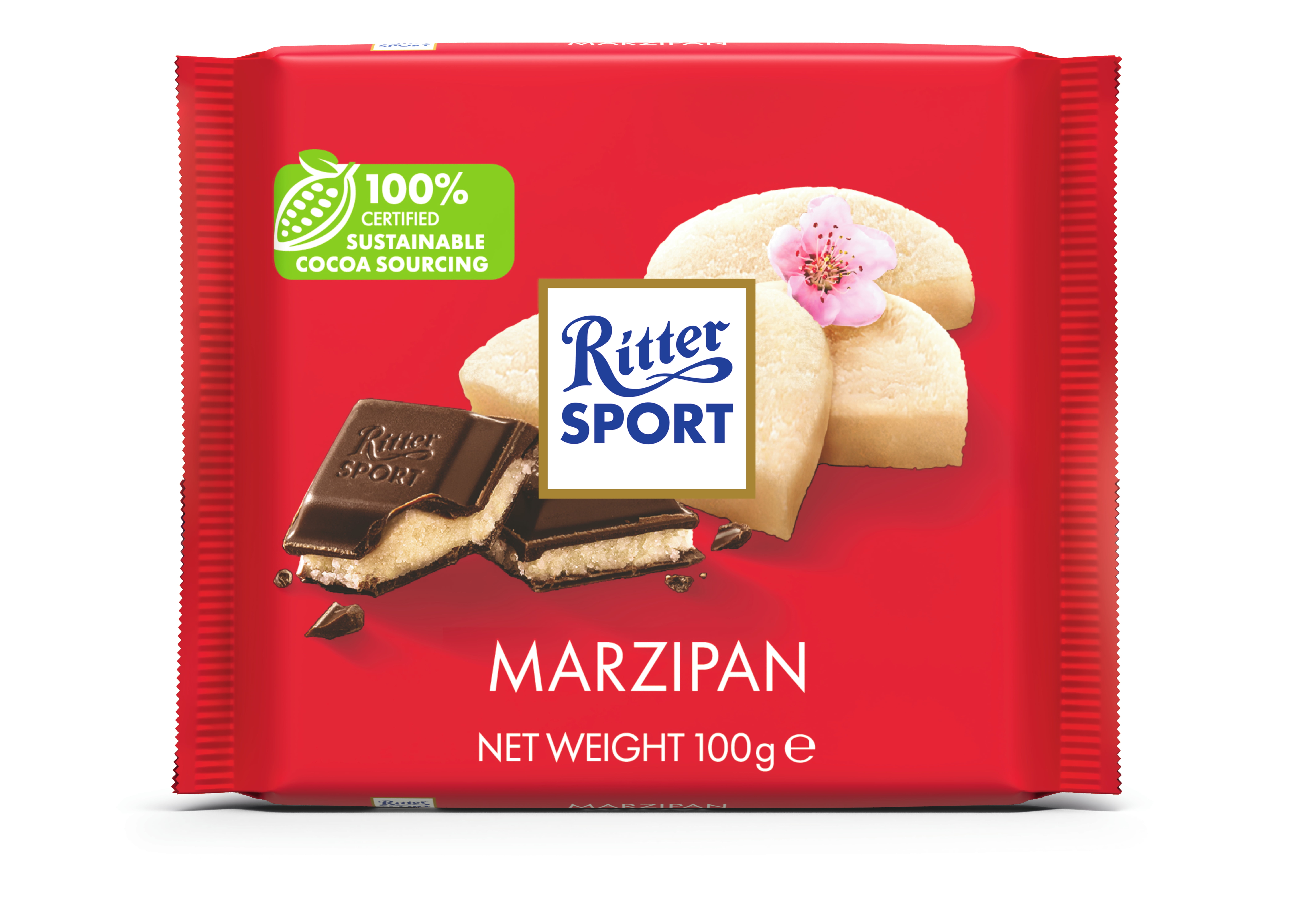Ritter Sport Dark Chocolate with Marzipan 3.5oz Bar