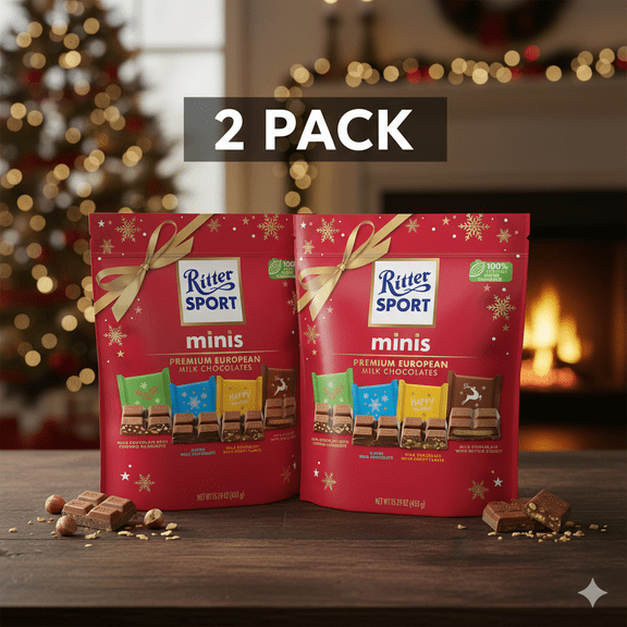 Ritter Sport Holiday Assorted Chocolates, 15.2 oz. 2 Pack