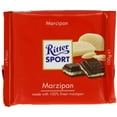 thumbnail image 1 of Ritter Sport Marzipan Chocolate Bar 100 g (Pack of 5), 1 of 3