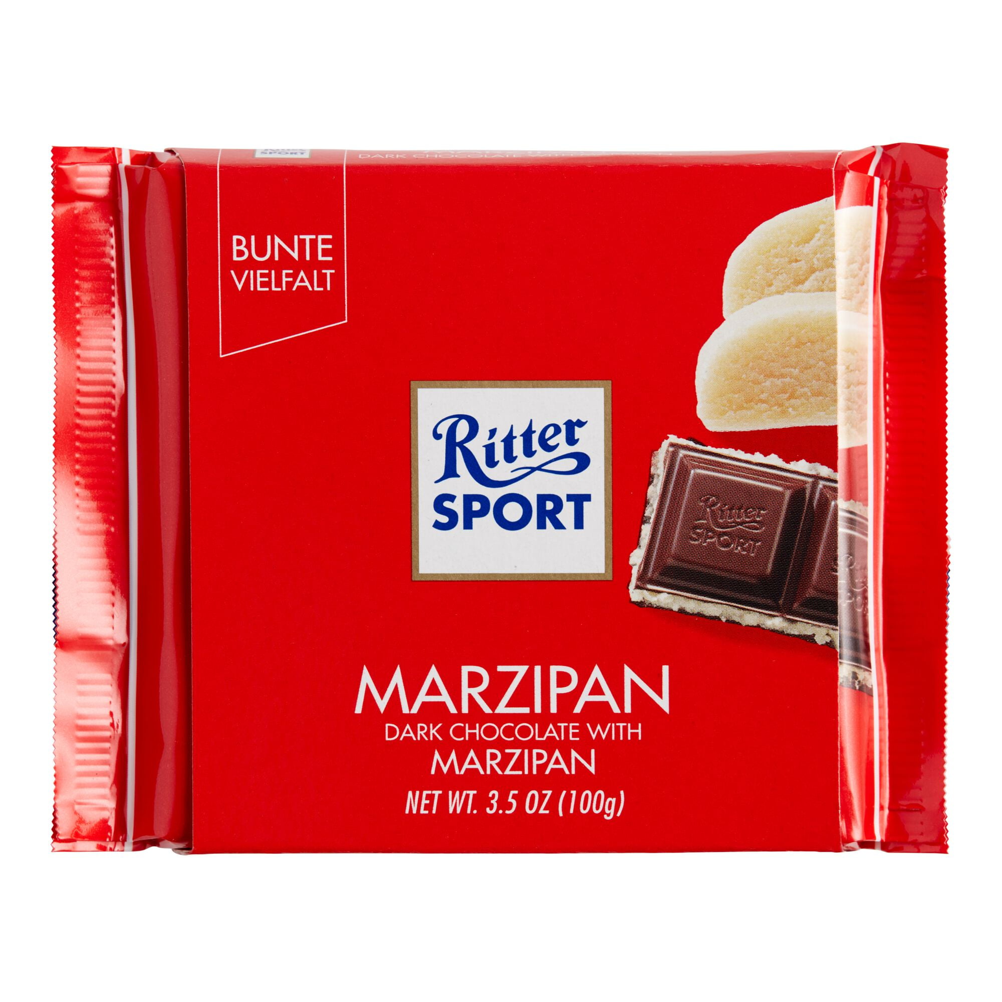 Ritter Sport Marzipan Dark Chocolate Bar 3.5 oz. Pack of 3 - Walmart.com