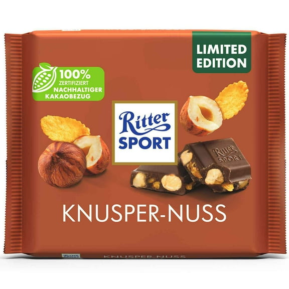 Ritter Sport Milk Whole Hazelnuts With Corn Flakes