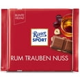 thumbnail image 1 of Ritter Sport Rum, Raisin & Hazelnuts Milk Chocolate 100g - Pack of 6, 1 of 2
