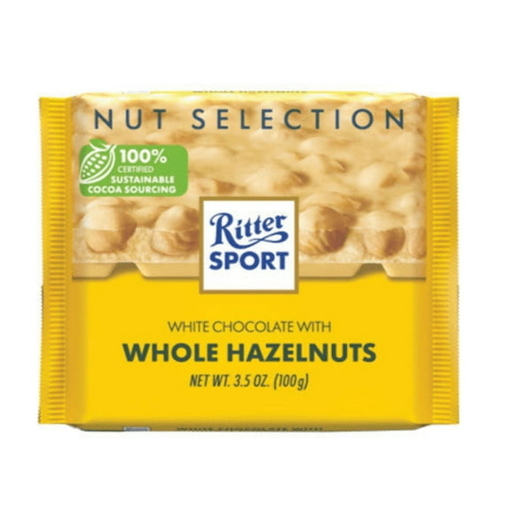 Ritter Sport White With Whole Hazelnuts
