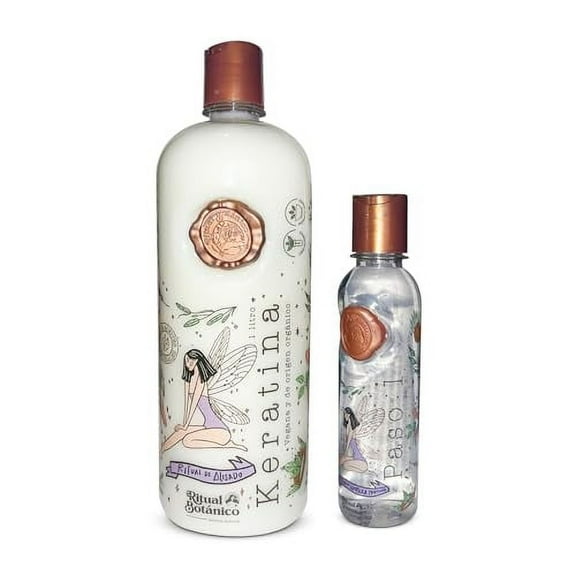 Ritual Botanico Keratina Organica de 1 Litro, Organic Hair relaxer, Big, 42.26oz