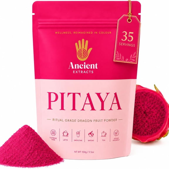 Ritual-Grade Dragon Fruit Powder | Non-Clump Pitaya for Drinks and Baking