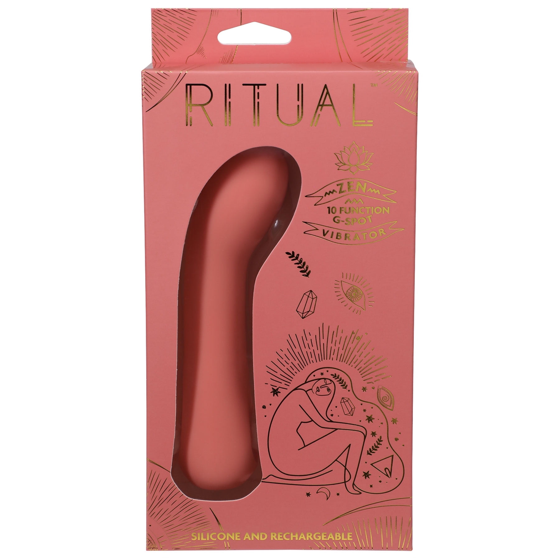 Ritual Zen Rechargeable Silicone G-spot Vibe - Coral - Walmart.com
