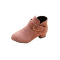 thumbnail image 1 of Ritualay Girls Boots Casual Side Zipper Dress Ankle Booties Pink 1Y, 1 of 7