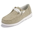 thumbnail image 1 of Ritualay Mens Slip On Canvas Shoes Low Top Sneakers Comfort Walking Flats Shoes Khaki 9.5, 1 of 5
