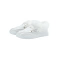 thumbnail image 1 of Ritualay Moccasin Slippers for Women Loafer Slip On Casual Flats Winter Shoes Indoor Outdoor White 7.5, 1 of 5