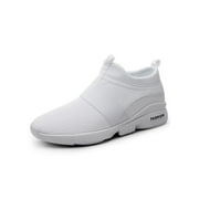 Ritualay Sneakers for Men Slip on Sneakers Wide Width Casual Mesh Sneakers Non-slip Running Shoes Spor Shoes Walking Shoes Comfortable Outdoor Flat Sneaker White 9.5