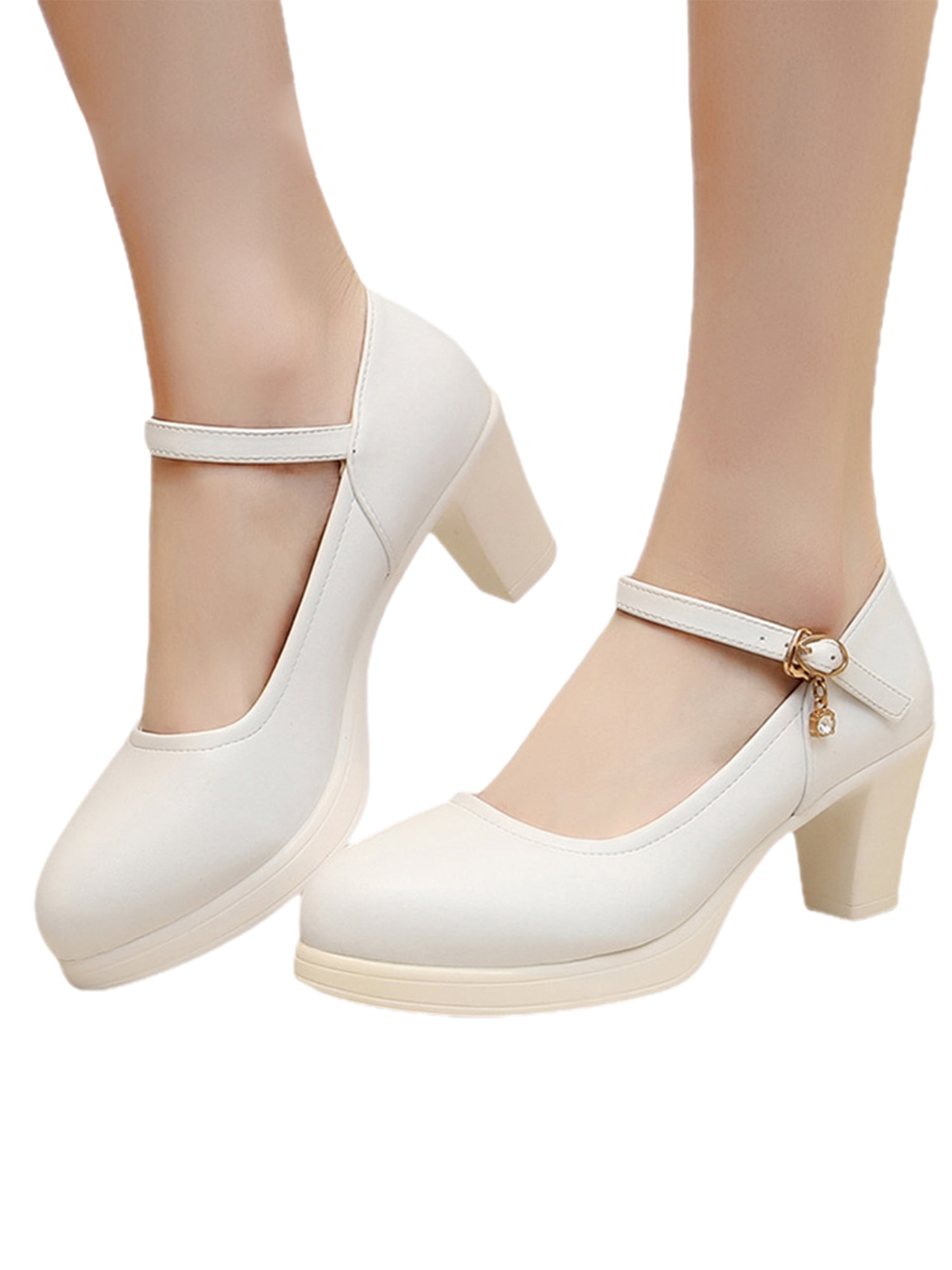 Wholesale Gold Roman Style Women Shoes Platform Chunky Heels Mary