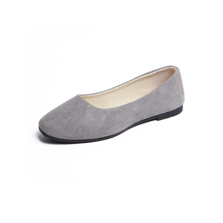 Grey flat shoes for wedding top