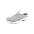 thumbnail image 1 of Ritualay Womens Breathable Sandals Walking Mules Sneakers Open Back Slip On Shoes Gray 4.5, 1 of 9