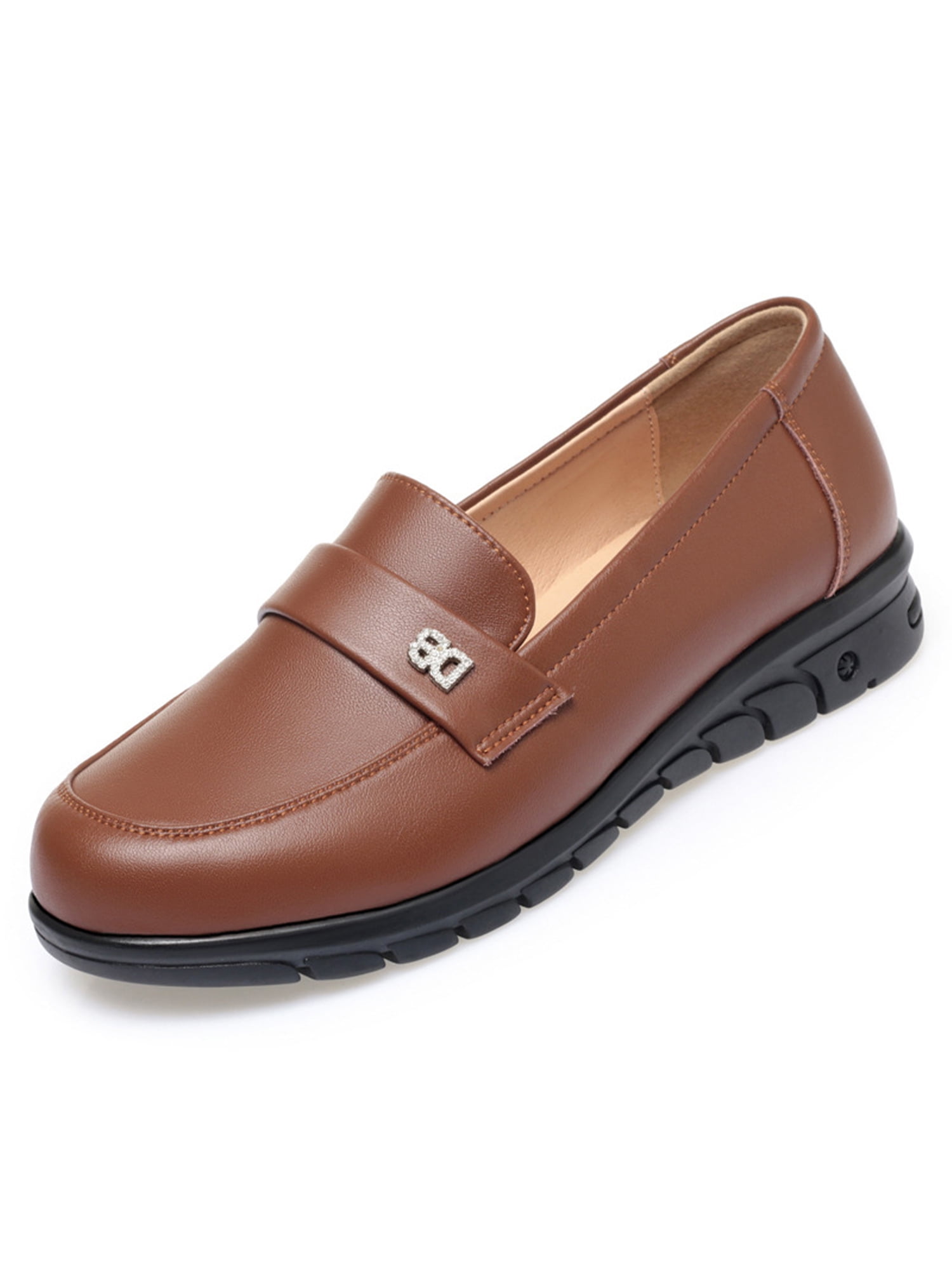 Ritualay Womens Lightweight Loafers Breathable NonSlip Dress Shoes Walking Work Slip On Flats