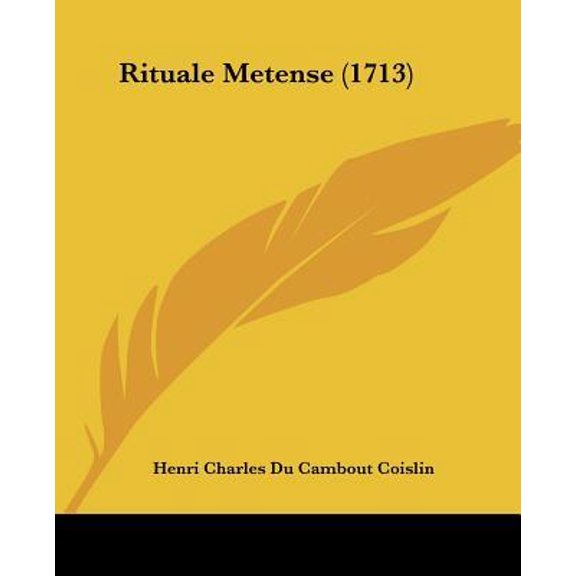 Rituale Metense (1713) Paperback