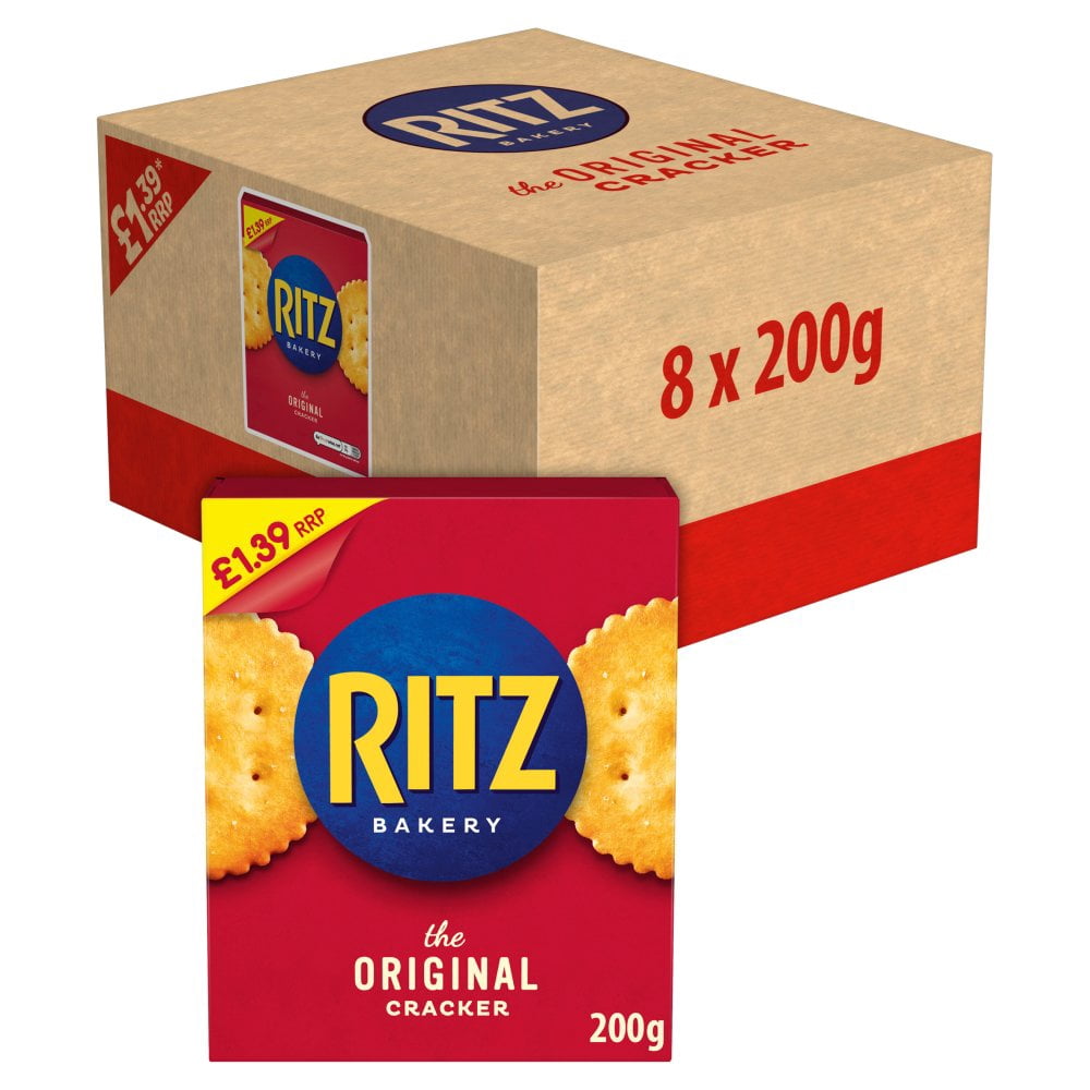 Ritz Bakery Original Cracker Box 200g (pack of 8) - Walmart.com
