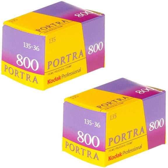 Pack of 2 Kodak 145 1855 Professional Portra 800 Color Negative Film (ISO 800) 35mm 36 Exposures, Thie Ritz Camera Kit Features The Kodak 145.., By Ritz Camera