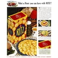 thumbnail image 1 of Ritz Crackers Ad 1940. N'What A Picnic You Can Have With Ritz.' Advertisement For Ritz Crackers From An American, 1 of 2