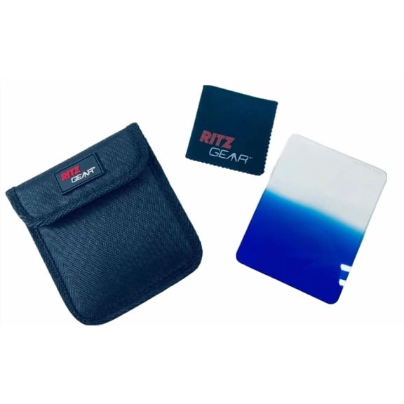 Ritz Gear Professional Multi Coated 100Mm Square Graduated Filter Blue White