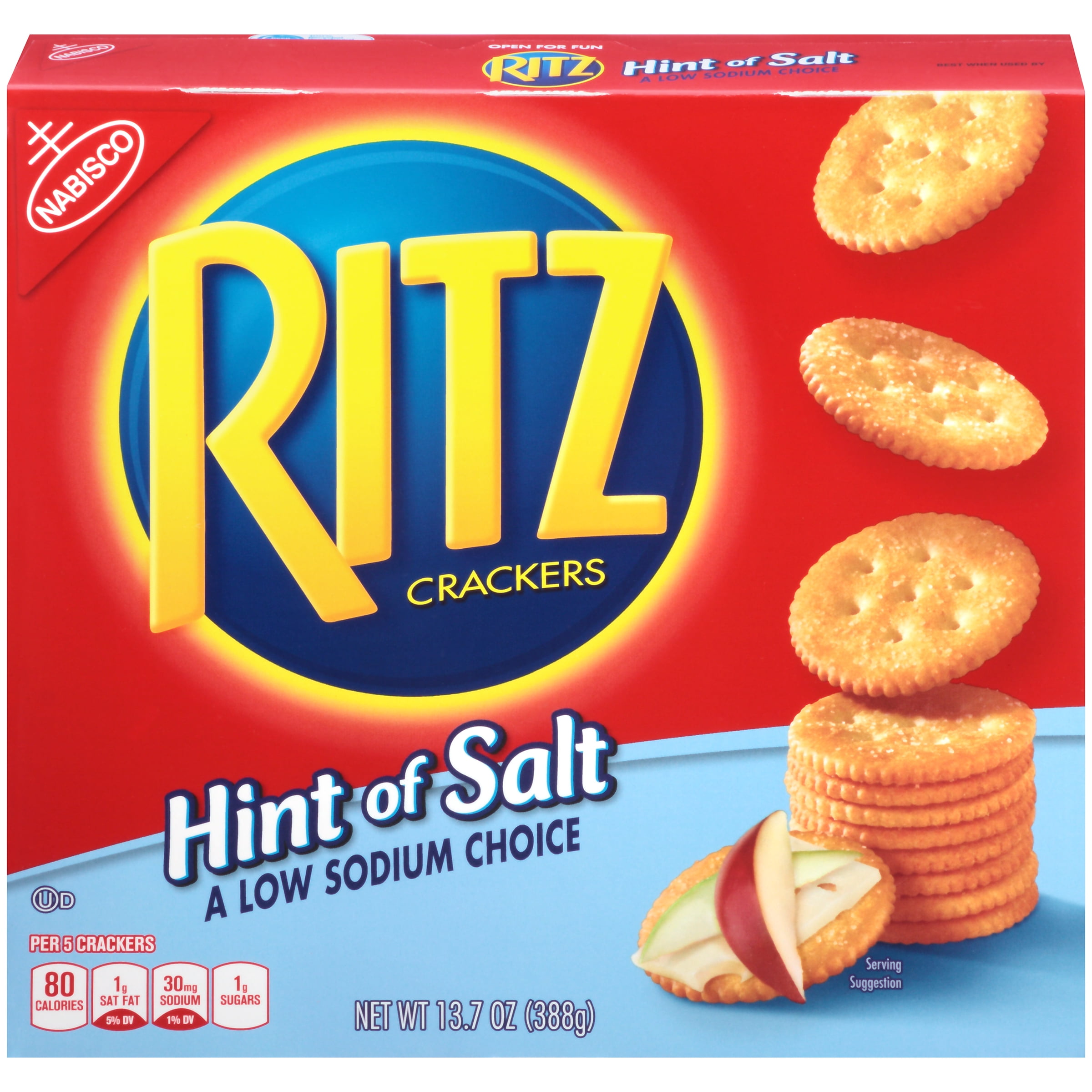 Ritz Hint of Salt Crackers - Low Sodium Choice.Pack Of 1 - Walmart.com