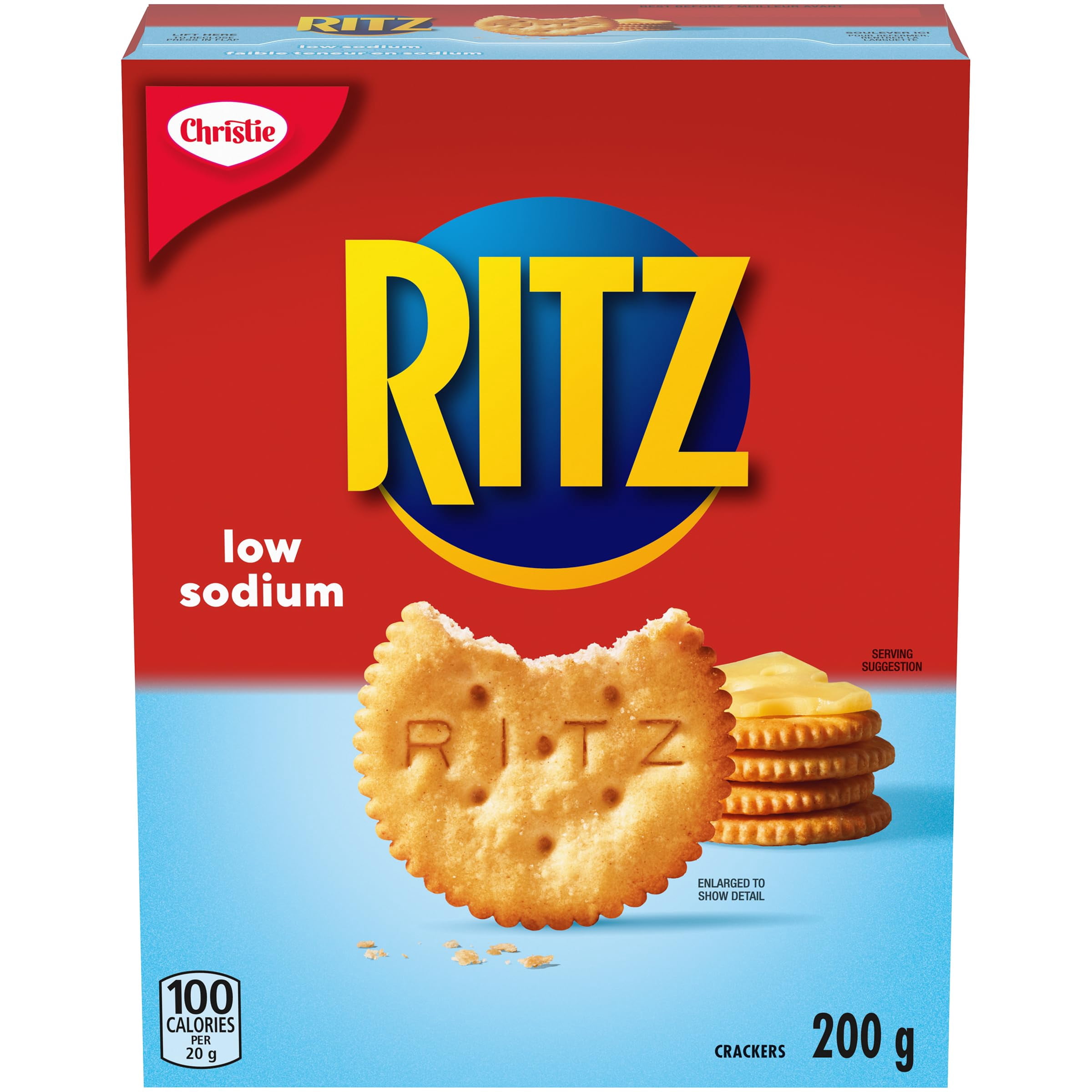 Low Fat Ritz Ritz Low Sodium Crackers MMF7 200g/7oz Imported from Canada - Walmart.com