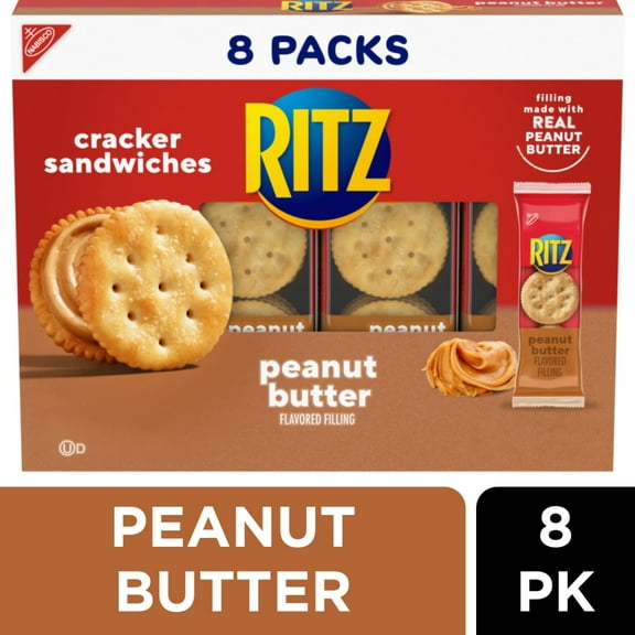 Ritz Peanut Butter Sandwich Crackers Snack Packs, 11.04 oz (packaging may vary)