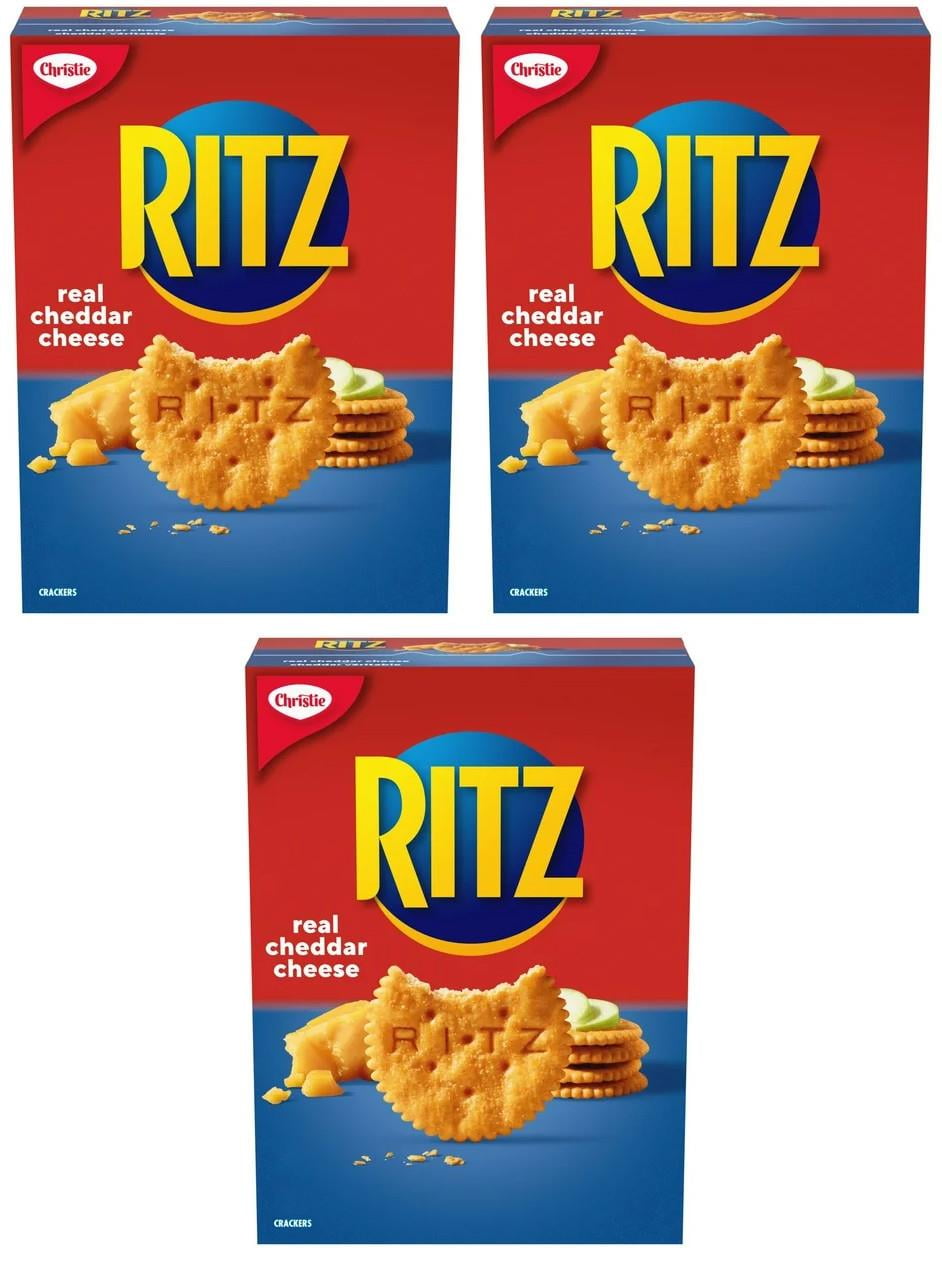 Ritz Real Cheddar Cheese Crackers, 180g (3 Pack)