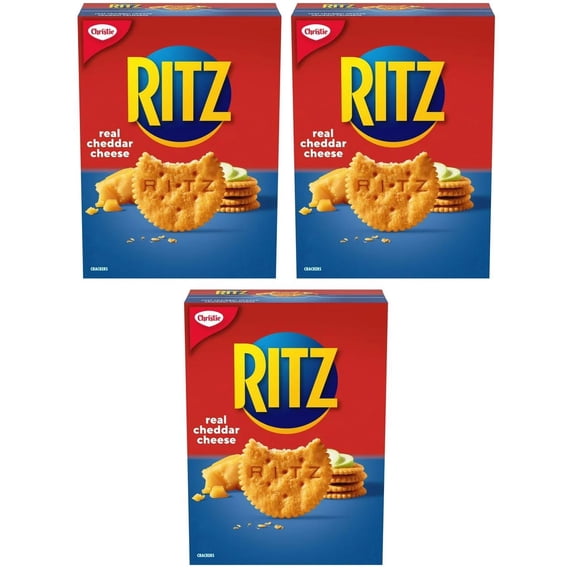 Ritz Real Cheddar Cheese Crackers, 180g (3 Pack)