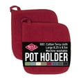 thumbnail image 1 of RITZ 2-Pack Terry Potholders & Hot Pads, Paprika – 100% Cotton, Heat Resistant, Durable & Machine Washable Kitchen Essentials, 1 of 6