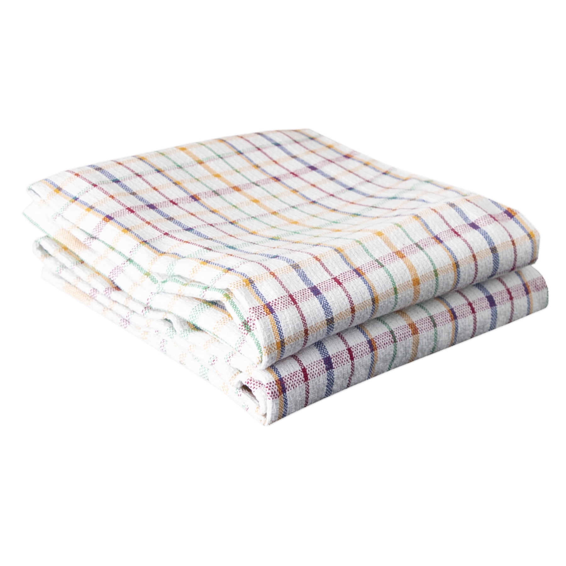 Multicolor Cotton Plaid Kitchen Towel Set