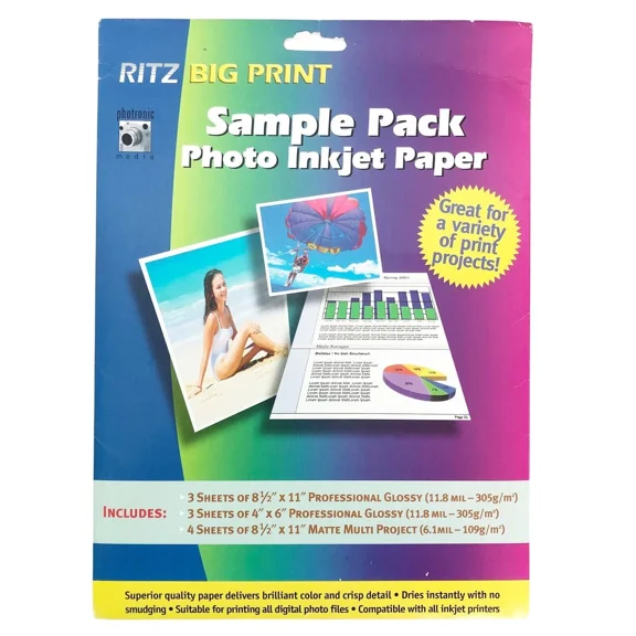 Ritz Sample Pack Photo Inkjet Paper