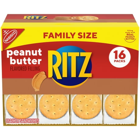 Ritz Sandwich Crackers, Peanut Butter, 1.38 oz, 16 Count