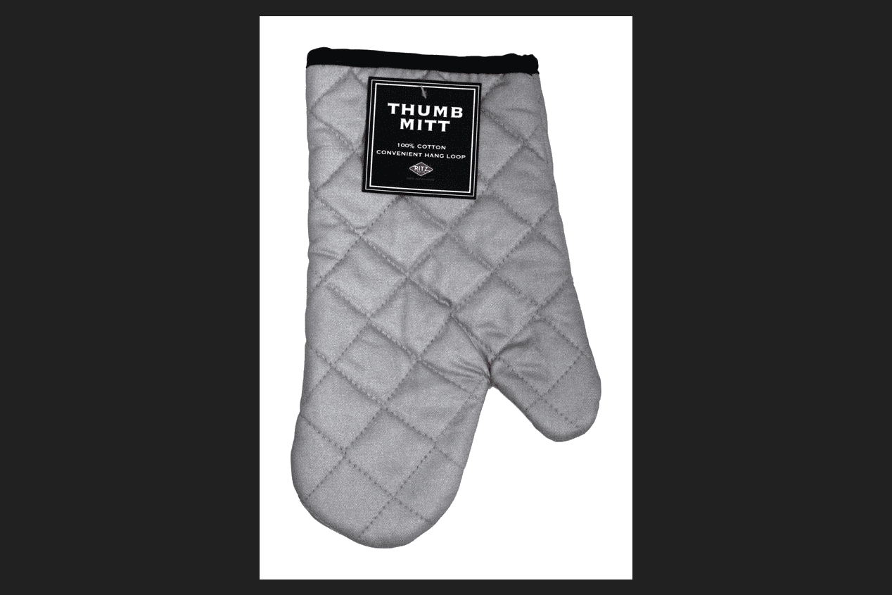 Ritz Silver Cotton Oven Mitt