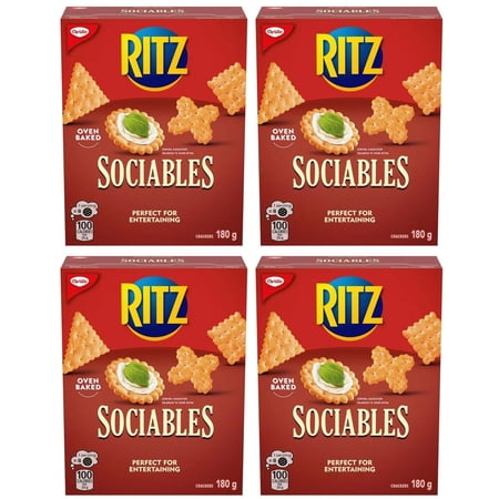 Ritz Sociables Crackers, 180g (4 Pack)