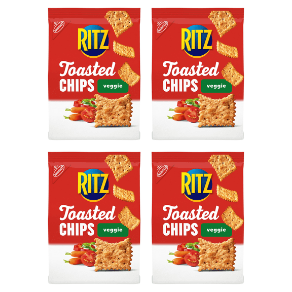 Ritz Toasted Chips, Garden Valley Veggie, 8.1 oz (Pack of 4)