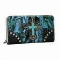 thumbnail image 1 of Ritz WC85-BLU-CAM Western Zip Around Camouflage Cross Wallet, Blue & Cam, 1 of 1