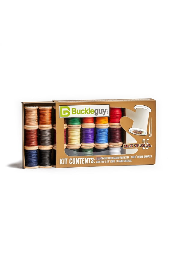 Ritza 25 Tiger Thread, Waxed Polyester, 21 Color Set