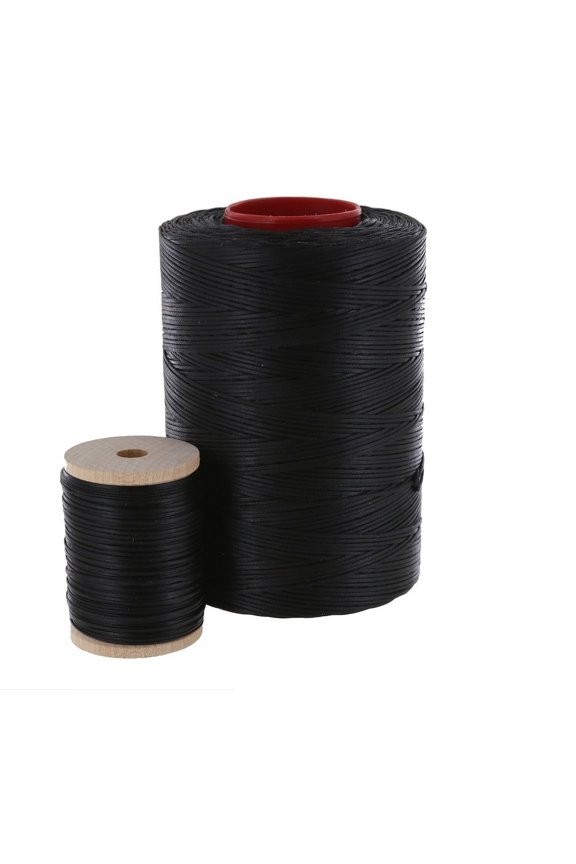 , Waxed Polyester, Black