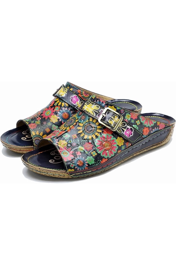 Women's Handmade Vintage Ethnic Style Lambskin Sandals and Slippers - Fashion and lightweight Suitable for Any Occasion
