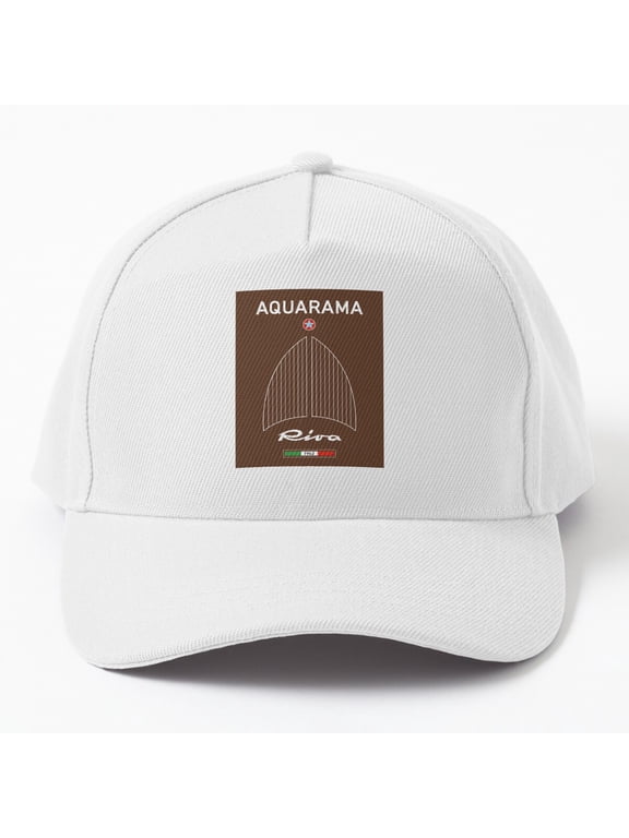 Riva Aquarama Wooden Boat Italy Baseball Cap, Nautical Hat Style