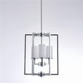 thumbnail image 1 of Riva Metal & Glass Chandelier Lights, Chrome & White, 1 of 1
