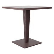 Compamia Riva Werzalit Top Square Dining Table Brown 27.5 inch