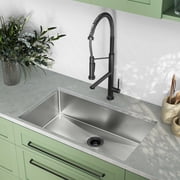 ريفاج 32 &times; 19 الفولاذ المقاوم للصدأ، حوض واحد، حوض المطبخ Undermount