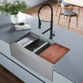 thumbnail image 1 of Rivage 36 x 22 Dual Basin Apron Kitchen Workstation Sink, 1 of 14