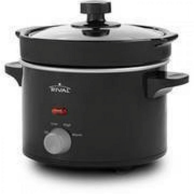 Rival 2 Quart Slow Black Cooker